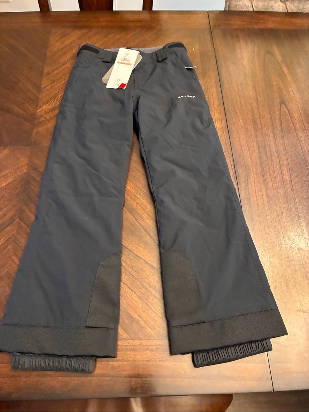 Spyder Active Sports Girls Olympia Insulated Ski Pant, Black White, New